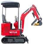 WITUE 13.5HP Mini Excavator 1 TON B&S EPA Engine Hydraulic Thumb Digger Free Shipping